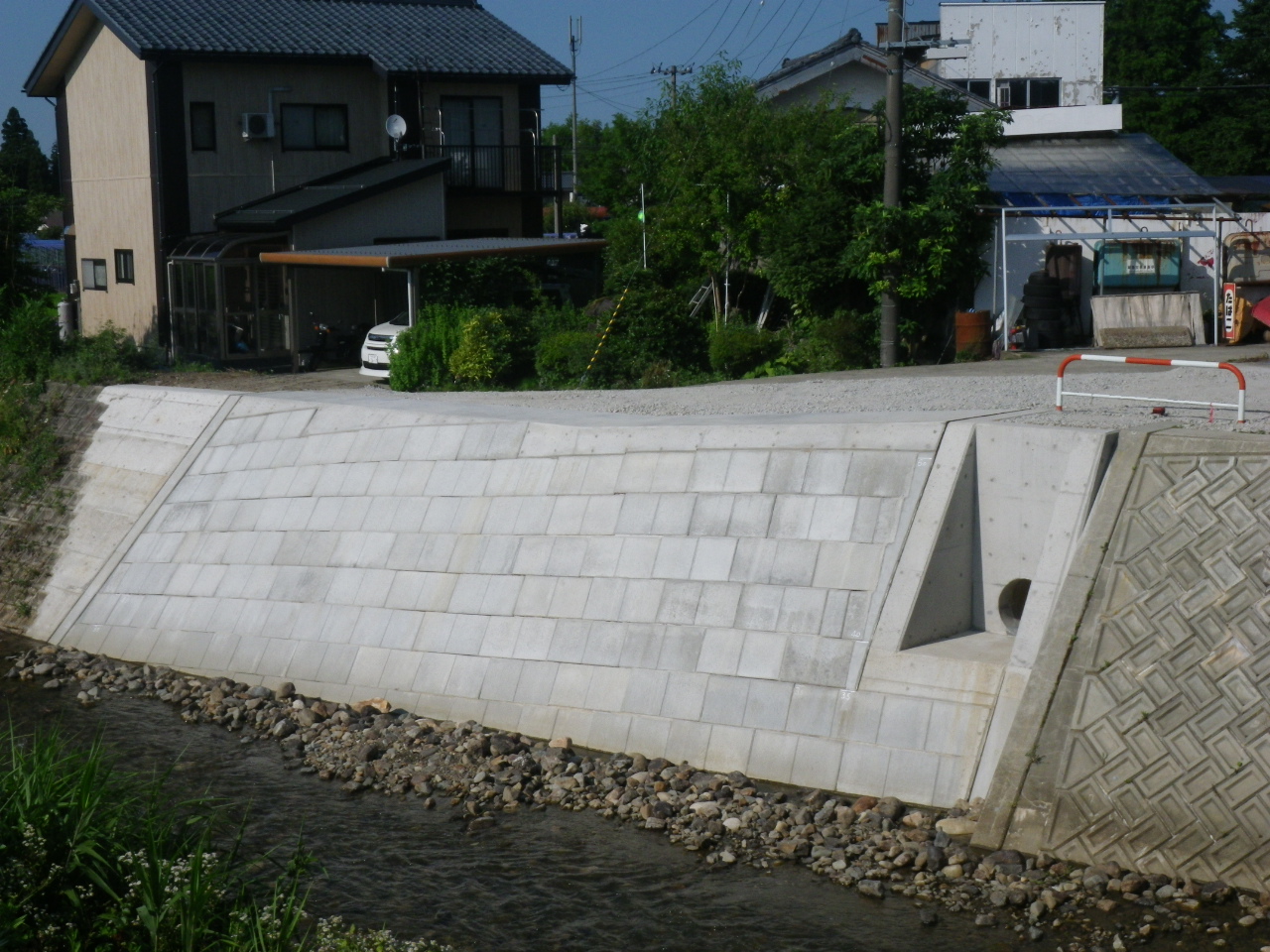 河川改修工事（河川管理第2工事）施工後